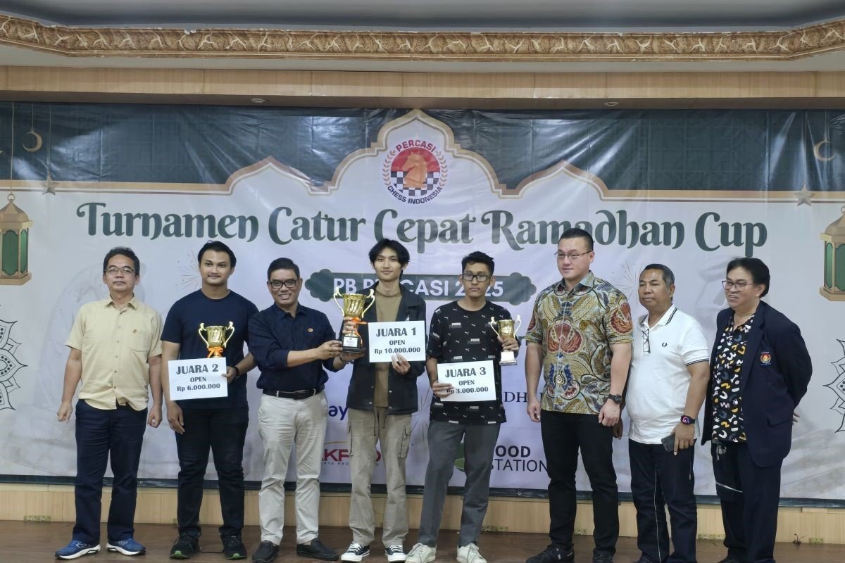 Juara Ramadhan Cup 2025 berpeluang ke turnamen internasional, Menpora tinjau langsung, 452 pecatur dari 22 provinsi bersaing pelatnas catur.