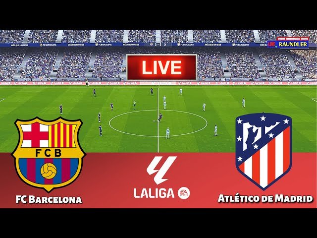 link live streaming Barcelona vs Atletico Madrid Super Big Match La Liga live score sedang berlangsung, tempat menonton di TV Online Vidio.