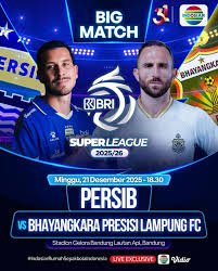 Pertandingan Persib vs Bhayangkara live Indosiar plus disiarkan link live streaming Vidio.com, setelah mendengar suara Bobotoh ngritik kuat!