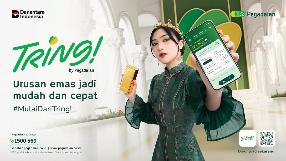 Transaksi digital Pegadaian Jawa Barat naik 4 kali lipat selama tahun 2025. Dengan aplikasi Tring by Pegadaian kini warga pelosok bisa akses layanan finansial.