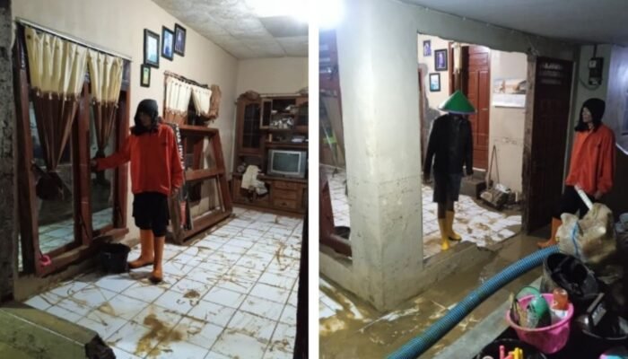 Andamui Banjir! Luapan Sungai Cijurai Rendam 4 Dusun, Air Capai 1 Meter