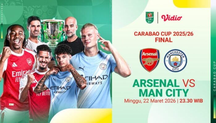 3 Link Live Streaming Arsenal vs Manchester City: Final Carabao Cup 2026, ARS Haus Buka Puasa Gelar