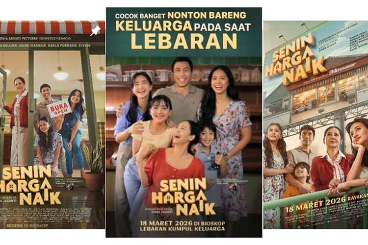 Cek jadwal bioskop hari ini! Danur: The Last Chapter & 5 film baru serbu bioskop Lebaran 2026. Akankah rekor 20 juta penonton terulang? Wow, Senin Harga Naik ngebalap!