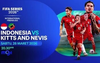 Prediksi Timnas Indonesia vs Saint Kitts and Nevis, susunan pemain, debut John Herdman, dan link live streaming FIFA Series 2026.