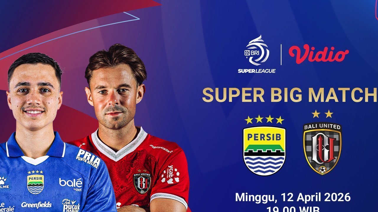 2 link live streaming Persib vs Bali United sedang berlangsung! Untuk tempat menonton dan nyimak live score di Vidio.com juga Indosiar.
