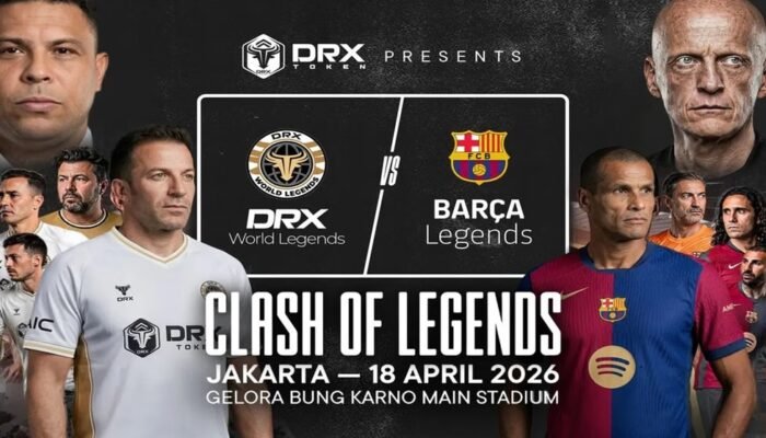 2 Link Live Streaming Barca Legends vs DRX World XI: Legiun Veteran Match Clash of Legends di GBK Jakarta