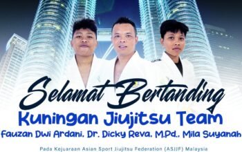 Tiga atlet UM Kuningan mewakili Indonesia di Kejuaraan Dunia Jujitsu Malaysia sebagai bagian persiapan Porprov Jabar 2026.