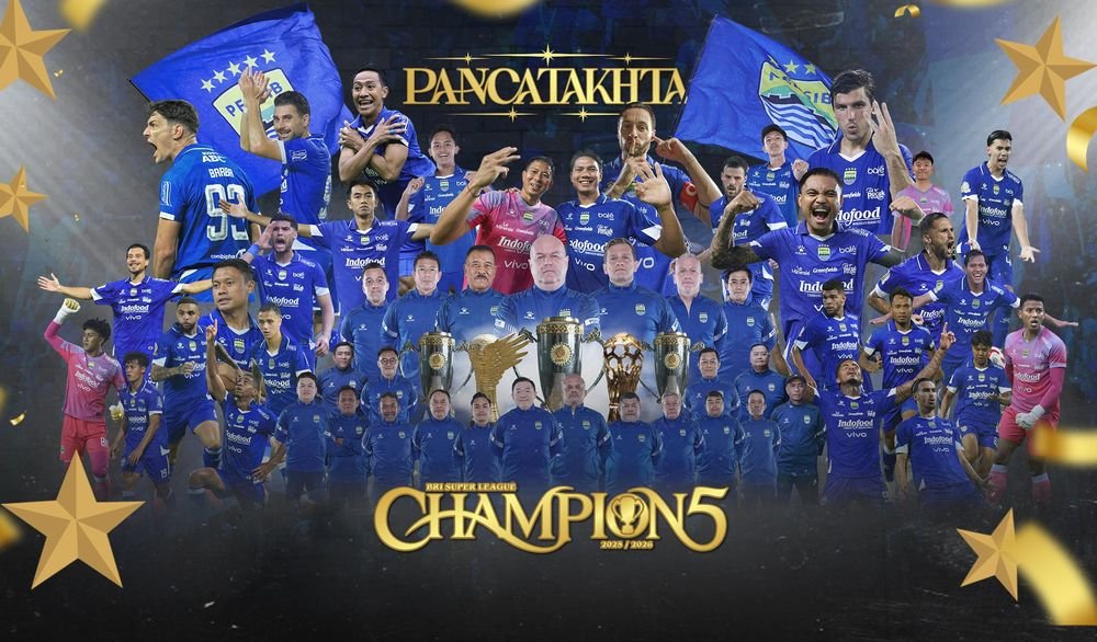 Skor 0-0 tak menghalangi pesta besar Persib Bandung. Saat peluit akhir berbunyi di GBLA, puluhan ribu Bobotoh langsung larut dalam selebrasi hattrick juara yang belum pernah terasa semeriah ini.