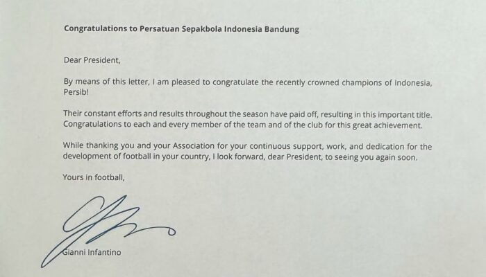 PERSIB Hattrick Juara Liga 1, Maung Bandung Dapat Penghormatan dari FIFA