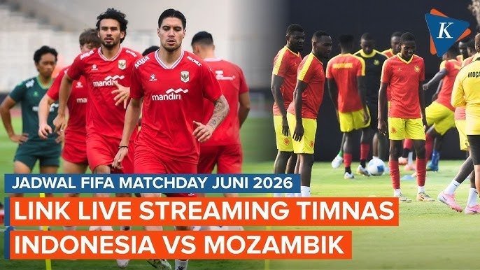 3 link live streaming Indonesia vs Mozambik, tempat menonton laga seru Timnas Garuda FIFA Matchday 2026 di TV Online Vidio.com & Indosiar.