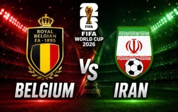 Prediksi skor dan link live streaming Belgia vs Iran di Piala Dunia 2026. Laga krusial Setan Merah buru tiket babak 16 besar.