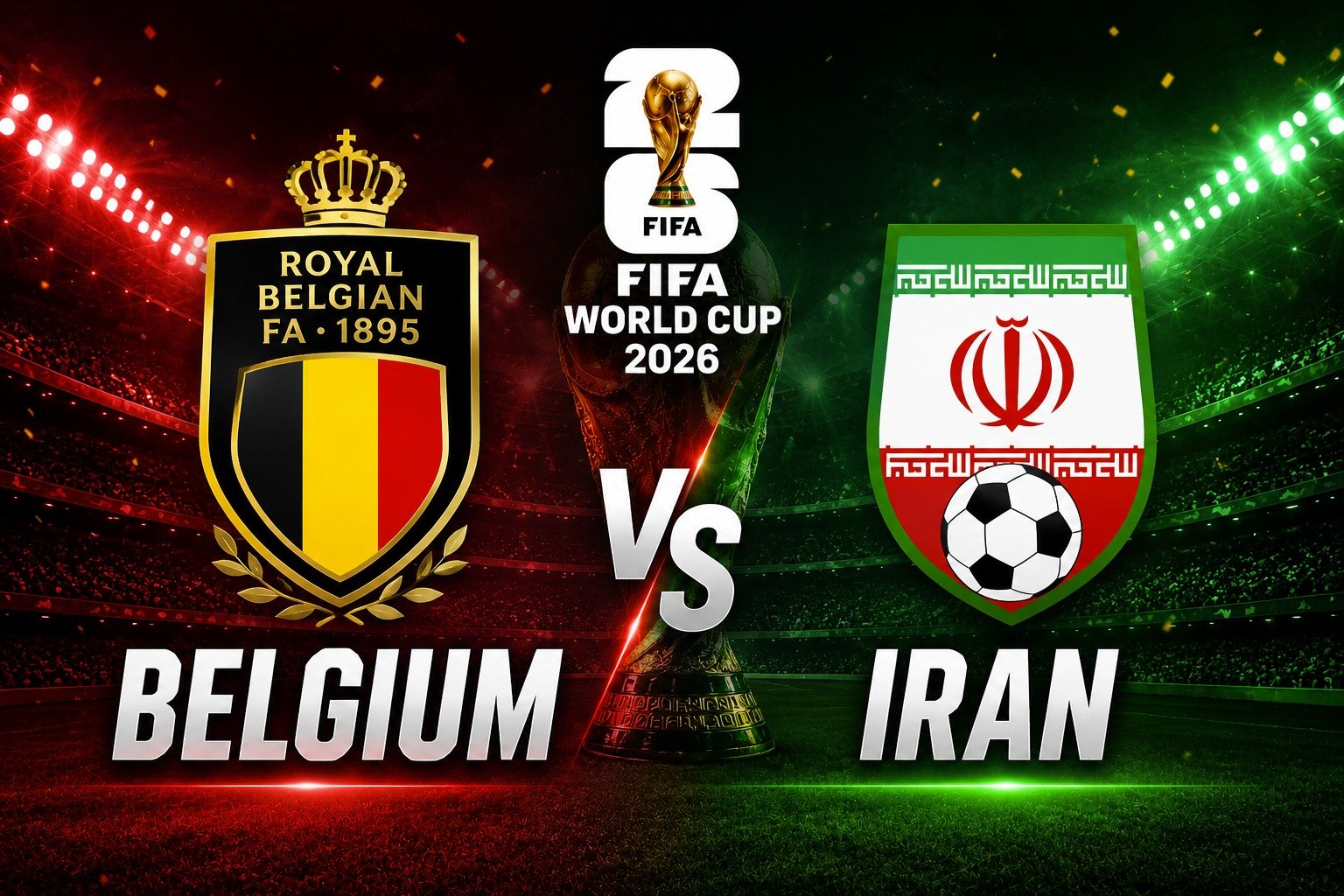 Prediksi skor dan link live streaming Belgia vs Iran di Piala Dunia 2026. Laga krusial Setan Merah buru tiket babak 16 besar.