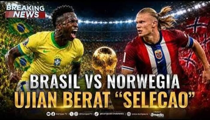 8 Link Live Streaming Brasil vs Norwegia: Adu Gol Haaland vs Vinicius Jr, Perebutkan Tiket Perempat Final Piala Dunia 2026