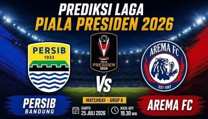 Tempat Menonton Persib vs Arema, Piala Presiden 2026 Disiarkan di TV Mana? Cek Prediksi H2H Susunan Pemain, dan Link Live Streaming