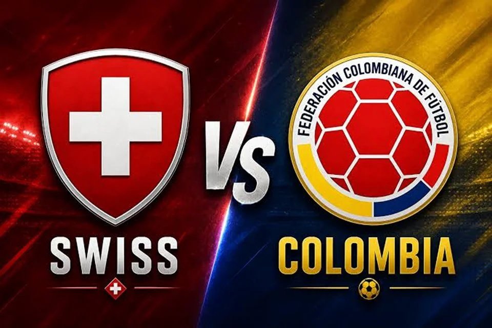4 link live streaming Swiss vs Kolombia tempat menonton TVRI Sport. Simak prediksi skor, susunan pemain, dan peluang lolos 8 besar Piala Dunia