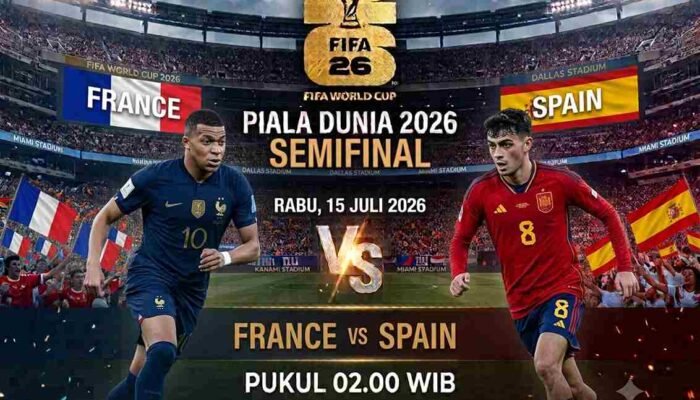 Link Live Streaming Prancis vs Spanyol: Duel Mbappe Melawan Yamal Perebutkan Tiket Final Piala Dunia 2026