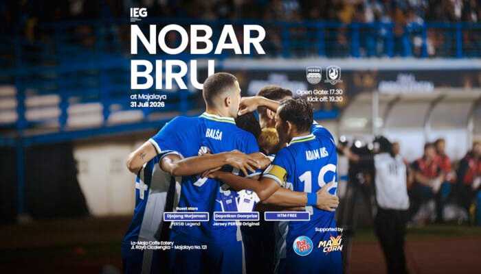 Nobar Biru Persib vs Tampines Rovers Gratis Bareng Pop Mie, Ada Doorprize Jersey Original juga Dihadiri Djanur Legend