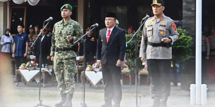 Tiga pilar bersama masyarakat Kuningan menegaskan komitmen menjaga keamanan dan kondusivitas daerah untuk mendukung pembangunan.
