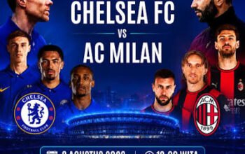4 link live streaming Chelsea vs AC Milan di GBK, Sabtu 8 Agustus 2026. Simak jadwal, jam kick-off 19.00 WIB, dan siaran langsung TVRI.