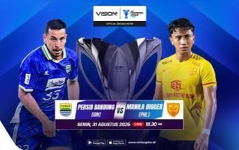 4 link live streaming Persib vs Manila Digger malam ini, prediksi skor, jadwal, RCTI, Vision+ dan peluang Maung Bandung lolos ACL Two.