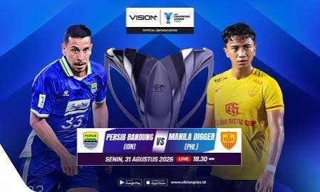 4 link live streaming Persib vs Manila Digger malam ini, prediksi skor, jadwal, RCTI, Vision+ dan peluang Maung Bandung lolos ACL Two.