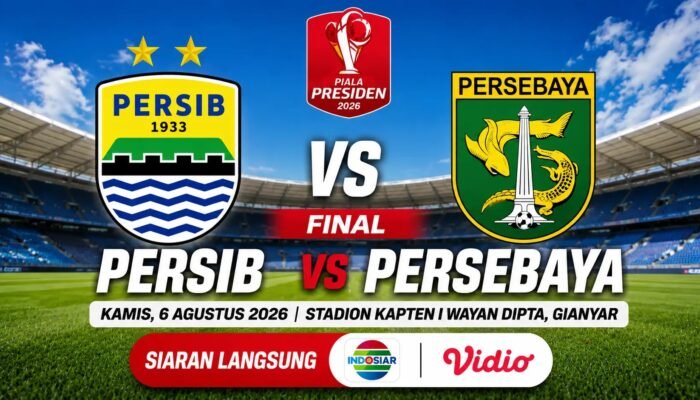 3 Link Live Streaming Persib vs Persebaya: Intip Game Plan Igor Tolic Lawan Tavares di Final Piala Presiden 2026…