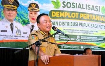 Boled Kuningan tembus 42 ton per hektare. Bupati Dian meluncurkan GEMBOL untuk mendorong produktivitas dan nilai tambah petani.