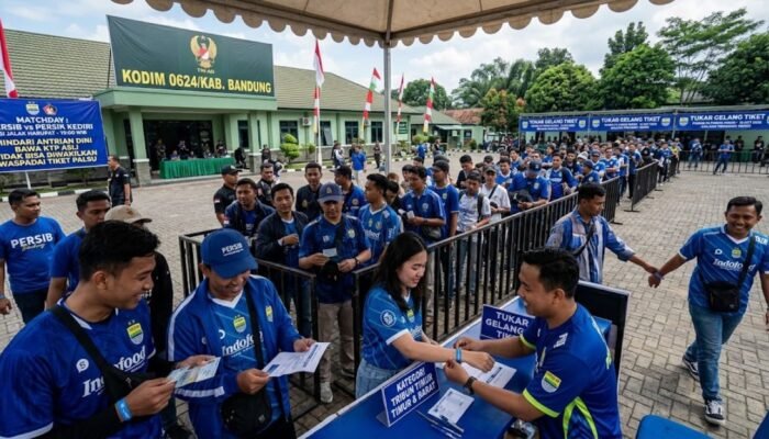 Nyetadion Nonton Persib vs Persik di Si Jalak Harupat: Cek Lokasi dan Syarat Tukar Tiket Persib di Kodim 0624