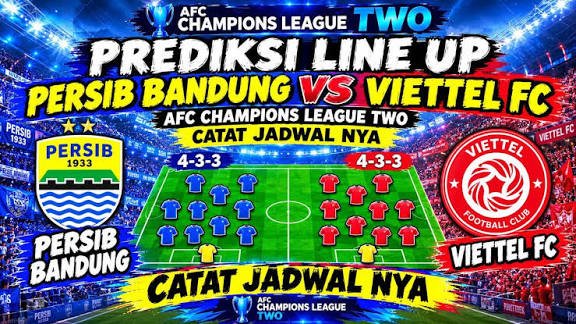 Prediksi susunan pemain Persib vs Viettel FC link live streaming ACL Two 2026/2027. Igor Tolic siap amankan 3 poin di Si Jalak Harupat (SJH).